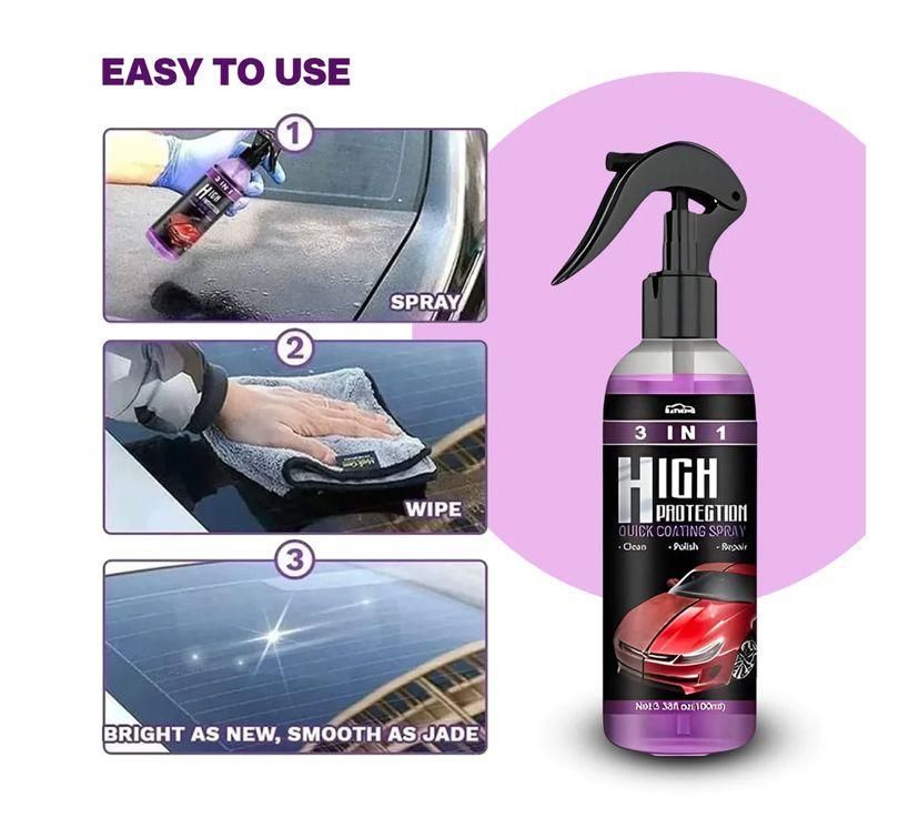 3 in 1 Car Wax Polish Spray (BUY ONE GET ONE FREE)