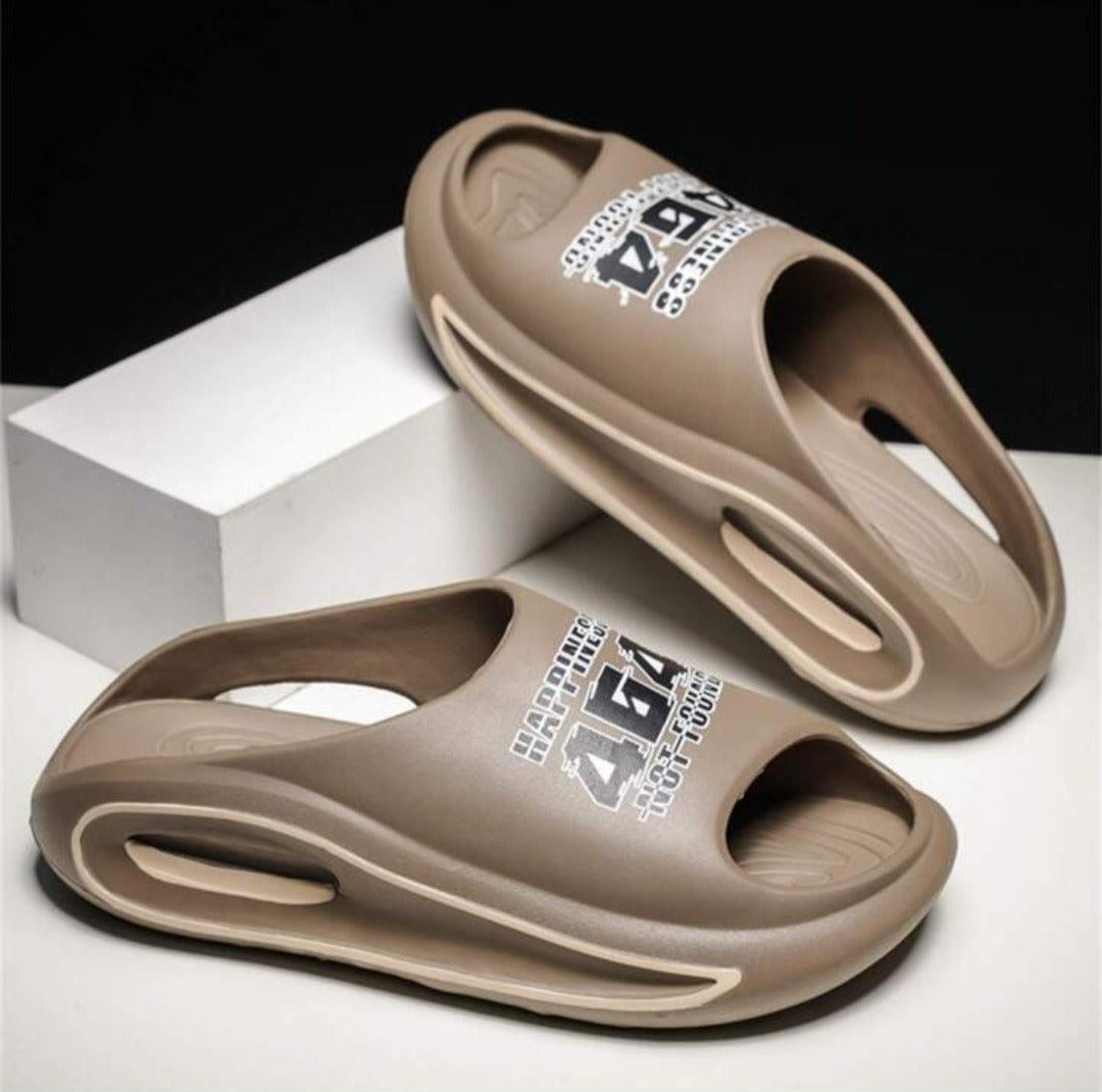 Unisex Slippers Comfortable Open Toe BEIGE